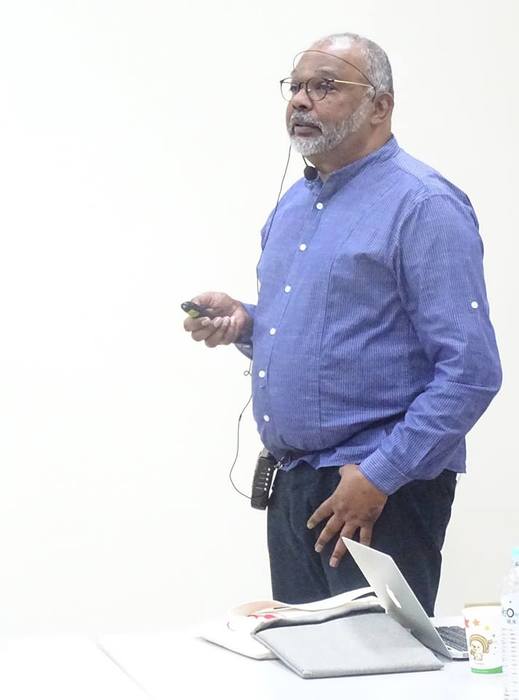18 Oct. 2017。Malachi Edwin Vethamani教授來訪(諾丁漢大學馬來西亞校區英文系)圖片