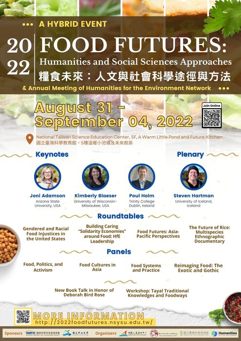 【8/31-9/7】2022 International Conference on Food Futures 糧食未來：人文與社會科學途徑與方法圖片