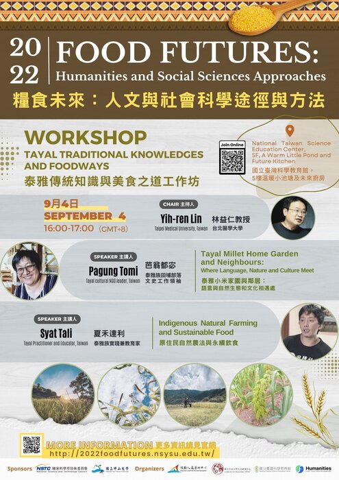 【8/31-9/7】2022 International Conference on Food Futures 糧食未來：人文與社會科學途徑與方法圖片